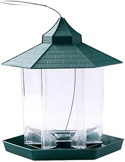 Mangeoire à oiseaux d'extérieur alisa pour porche extérieur, mangeoire à oiseaux étanche semi-automatique