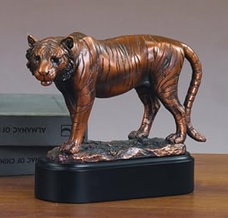 Statue de tigre finition en bronze