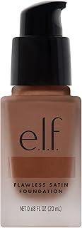 Fond de teint e.l.f. flawless finish, couvrance légère et moyenne, finition semi-mate, épice