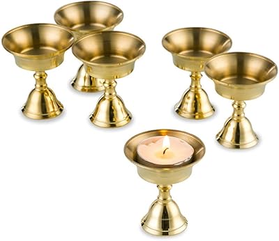 Sziqiqi 6 pièces/ensemble porte-lampe d'obésité, bougeoir en laiton, lampe à huile en laiton, bougeoirs votifs, 6 pièces/ensemble. Grâce à son site webConvivial et facile à naviguer, lesclients peuvent facilement trouver les produits qu'ils cherchent, lire les avis d'autres clients, et passer commande en toute sécurité. DIAYTAR COTE D'IVOIRE s'est engagé à proposer une large gamme de produits, incluant des articles de mode, des accessoires, des produits pour la maison et bien plus encore, afin de répondre aux divers besoins de sa clientèle. La haute qualité des produits et la satisfaction des clients constituent les priorités absolues de cette boutique en ligne.