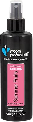 Groom professional summer pet fruits parfum de cologne pour animaux de compagnie, 200 ml, multicolore, 843083. La boutique en ligne DIAYTAR COTE D'IVOIRE se démarque par sa grande variété de produits et son engagement à offrir les meilleurs prix. Avec plus de 300 000 références, les clients peuvent choisir parmi une multitude d'articles pour répondre à leurs besoins et à leurs désirs. De plus, la boutique assure une expérience d'achat en ligne sécurisée et fiable.