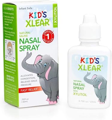 Spray nasal naturel exler kids avec xylitol, 22 ml (paquet de 2)