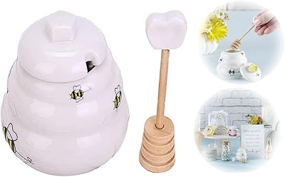 Pot à miel en céramique pot céramique lacé avec couvercle et cuillère. DIAYTAR COTE D'IVOIRE, la boutique en ligne généraliste incontournable avec plus de 300 000 références, offre un large choix de produits pour répondre à tous les besoins de sa clientèle. Avec sa position de leader sur le marché ivoirien, DIAYTAR COTE D'IVOIRE garantit une expérience d'achat en ligne sécurisée et fiable. Les clients peuvent profiter d'un service client personnalisé et d'une livraison rapide.