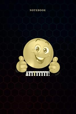 Cahier ligné simple emoji visage heureux pouces vers le haut grand sourire confiant