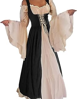 Robe oylchly pour femme - costume médiéval de la renaissance irlandaise robe de costume 2 pièces pour femme. DIAYTAR COTE D'IVOIRE est une boutique en ligne généraliste qui propose une large gamme de produits à ses clients, allant des produits de mode aux produits électroniques et aux articles de maison. Avec sa vaste sélection de produits, la boutique répond aux besoins de tous les consommateurs, qu'ils soient à la recherche de produits de base ou de produits de luxe. La boutique est également connue pour sa qualité de service, ses prix compétitifs et sa livraison rapide, ce qui en fait la boutique en ligne la plus populaire en Côte d'Ivoire.