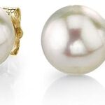 Boucles d'oreilles akoya en véritables perles blanches japonaises pour femmes