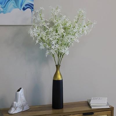 Bouquets de fleurs artificielles yatai - fleurs de jasmin en fausse soie - fleurs artificielles pour la décoration - bouquets de fleurs artificielles de vacances (blanc, 3). La boutique en ligne DIAYTAR COTE D'IVOIRE est une référence pour les habitants de Côte d'Ivoire qui cherchent des produits diversifiés et de qualité. Avec une équipe de professionnels dédiés, la boutique assure un service client de haute qualité et des délais de livraison fiables. Les clients peuvent également profiter de conseils d'expert pour choisir les meilleurs produits.