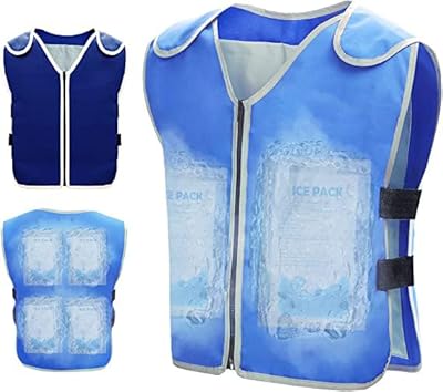 The white shop hommes femmes gilet rafraîchissant pour temps chaud, gilet de glace réfléchissant avec 20 blocs de glace, 6 sacs à bulles, vêtements rafraîchissants pour temps chaud avec poches, veste idéale pour travailler dans la chaleur/bleu. Diaytar Côte d'Ivoire, la boutique en ligne généraliste de référence, vous offre une expérience d'achat unique et personnalisée. Avec des milliers de produits à portée de clic, vous pouvez faire vos courses en toute sécurité et simplicité. Diaytar Côte d'Ivoire est la solution idéale pour tous vos besoins.