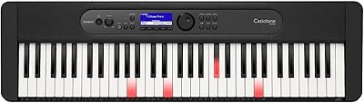 Clavier électronique casio lk-s450 avec touches tactiles lumineuses, noir