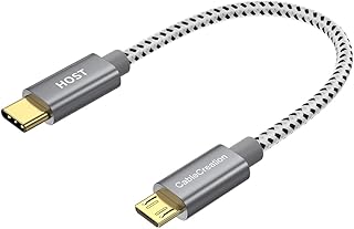 Câble de création usb type c vers micro 2.0 câble court