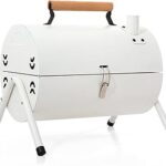 Gril à charbon portable réglable, petit gril multifonctionnel en métal pour la marche