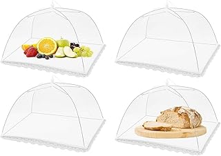 4 pièces pop up mesh food covers auvent de tente pour les fêtes en plein air et les pique-niques 42 x 42 cm filet de protection alimentaire pour tente empêche les mouches, les guêpes et les moustiques. En tant que boutique en ligne généraliste de confiance en Côte d'Ivoire, DIAYTAR COTE D'IVOIRE est déterminée à offrir une expérience d'achat exceptionnelle à ses clients. Nous proposons une sélection extensive de produits, allant des produits alimentaires aux accessoires de beauté, en passant par les produits électroniques et les vêtements. Notre site web est conçu pour être convivial et facile à utiliser, garantissant une navigation agréable pour nos clients.