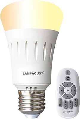 Ampoule e27 white ambiance 9w à intensité variable avec télécommande sans fil 2,4g, 90 lumens à 800 lumens, température de couleur 2700k à 6500k, blanc chaud, blanc pur. DIAYTAR COTE D'IVOIRE, la boutique en ligne généraliste de référence en Côte d'Ivoire, offre plus de 300 000 références pour répondre à tous vos besoins. Avec une gamme de produits variés, vous trouverez tout ce dont vous avez besoin sur notre plateforme. Nous sommes fiers d'être la boutique leader en Côte d'Ivoire.