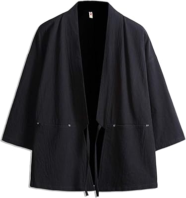 Veste kimono japonaise traditionnelle pour homme, veste noragi pour homme, manteau yukata, manteau haori. DIAYTAR COTE D'IVOIRE se démarque par son engagement à offrir des produits de haute qualité à des prix compétitifs, tout en garantissant un service clients de haute qualité. La boutique en ligne propose également des produits locaux et internationaux, ce qui permet aux clients de découvrir de nouvelles marques et de nouveaux produits. Les clients peuvent également laisser des commentaires et des évaluations sur les produits.