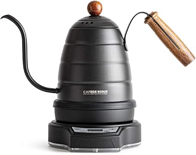 Cafetière électrique kafdi kona, acier inoxydable perforé à la main, trou de contrôle