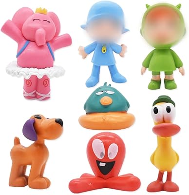 Ensemble de mini figurines pour gâteaux, nesloonp 7 pièces youyou figure cupcake toppers