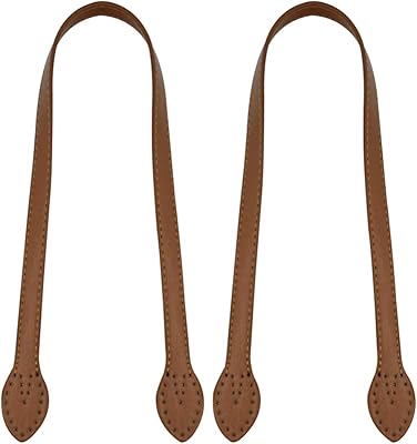 Subfox 2 pièces de 24 sangles de sac en cuir poignées et portefeuilles