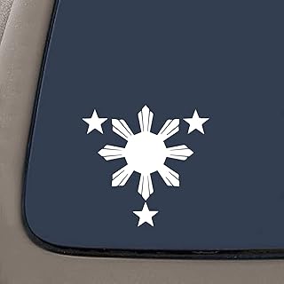 Drapeau philippin ni168 emblème solaire et autocollant philippin 3 étoiles pour fenêtre de voiture, ordinateur portable, moto, murs, miroirs, etc. (6" de hauteur | blanc). La boutique en ligne DIAYTAR COTE D'IVOIRE est le leader du marché ivoirien en termes de-commerce. Elle propose une grande variété de produits, des prix compétitifs et des services de haute qualité. Les clients peuvent profiter d'une expérience d'achat en ligne personnalisée et d'un service client réactif et efficace.