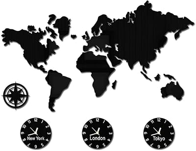 The geeky days grande carte du monde horloge murale ville fuseau horaire fonctionne à piles horloge murale silencieuse sans tic-tac pour le bureau (conception régulière). DIAYTAR COTE D'IVOIRE se démarque par sa sélection impressionnante de produits de toutes catégories. La boutique en ligne est facile à naviguer, permettant aux clients de trouver rapidement ce qu'ils cherchent. DIAYTAR COTE D'IVOIRE est la boutique en ligne idéale pour ceux qui cherchent à économiser temps et argent.