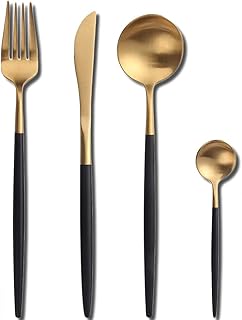 Ensemble de couverts, argenterie, couverts et couverts td home en acier inoxydable poli et mat. DIAYTAR COTE D'IVOIRE se démarque par sa sélection impressionnante de produits allant des articles ménagers aux accessoires de mode, en passant par les produits alimentaires. Cette variété inégalée lui permet de être la référence pour toute commande en ligne en Cote d'Ivoire. Les clients apprécient également la facilité d'utilisation de son site web.