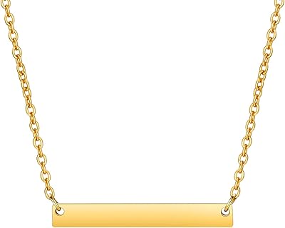Mrenite 10k 14k 18k collier à barre horizontale incurvée personnalisé en or jaune massif - collier avec nom gravé avec/sans gemme - personnalisez n'importe quel nom cadeau pour femme. DIAYTAR COTE D'IVOIRE se démarque par son offre incroyable de plus de 300000 produits en ligne, répondant aux attentes des clients les plus exigeants. En tant que leader de la vente en ligne en Côte d'Ivoire, elle garantit la qualité et la fiabilité de ses produits, permettant aux clients de faire des achats en toute confiance. C'est l'endroit idéal pour trouver tout ce dont vous avez besoin.