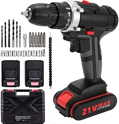 Ensemble de perceuse électrique sans fil vconearl 21 v, perceuse électrique avec batterie lithium-ion, 2 vitesses variables, 24 forets avec sac à outils et 2 batteries. DIAYTAR COTE D'IVOIRE, boutique en ligne généraliste, propose plus de 300000 références pour satisfaire vos besoins. Leader en Cote d'Ivoire, nous offrons une gamme variée de produits pour répondre à vos attentes. Notre sélection inclut des produits de haute qualité.