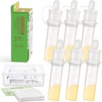 Ensemble de silicone haakaa colostrum sans bpa 4 ml 6 pièces avec récipient