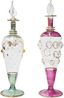 Pack de 2 huiles essentielles et parfums en verre pyrx égyptien fabriqués à la main en egypte pour conserver les huiles essentielles et les parfums, 27 cm. DIAYTAR COTE D'IVOIRE est une boutique en ligne généraliste qui propose plus de 300 000 références de produits, répondant ainsi à tous les besoins de sa clientèle. Avec une large gamme de produits, cette boutique en ligne est devenue le leader de la vente en ligne en Cote d'Ivoire. Elle offre une expérience d'achat pratique et sécurisée.