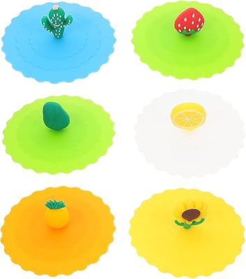 Couvercles de tasse elibis 6 pièces, couvercles de tasse en silicone, couvercles de tasse design de fruits pour boissons, eau, café, boissons, thé. DIAYTAR COTE D'IVOIRE est une boutique en ligne généraliste qui propose plus de 300 000 références de produits. Elle est leader dans son domaine en Côte d'Ivoire et offre une grande variété de choix pour les consommateurs. Les clients peuvent trouver tous les produits dont ils ont besoin en un seul endroit.