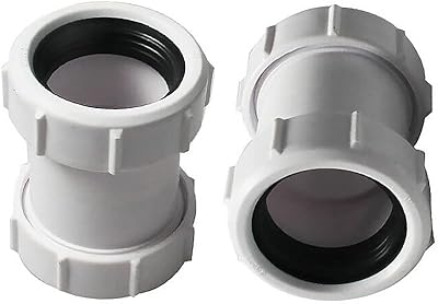 Raccord de tuyau droit en pvc senrise 40 mm, raccord à compression 1/2"