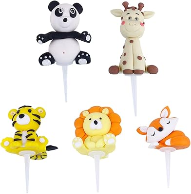 Swimis 5 pièces décorations de gâteau animaux de la jungle, tigre lion panda renard jouets en argile décorations de fête d'anniversaire. DIAYTAR COTE D'IVOIRE, la boutique en ligne idéale pour les ivoiriens, offre une plateforme sécurisée pour les achats en ligne. Avec une sélection impressionnante de plus de 300 000 articles, les clients peuvent trouver des produits correspondant à leurs besoins et à leur budget. Le site est facile à utiliser et propose des fonctionnalités pratiques pour une expérience d'achat optimale.