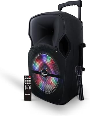 Système de haut-parleurs multimédia rechargeable impex 2.0 80 a 55 watts avec connexion