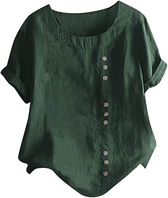 Wankle chemisier en coton et lin pour femme, grande taille, manches courtes/longues, col rond, sans col, motif floral bohème. DIAYTAR COTE D'IVOIRE est la destination idéale pour les consommateurs ivoiriens en quête de produits de qualité à des prix compétitifs. Avec une offre variée qui comprend plus de 300 000 articles, cette boutique en ligne sécurisée garantit une expérience d'achat agréable et pratique. Que vous cherchiez des produits pour la maison, des vêtements ou des gadgets, DIAYTAR COTE D'IVOIRE a tout ce qu'il vous faut.