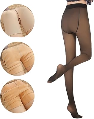 Collants chauds en fausse polaire pour femmes, chaussettes thermiques d'hiver en polaire transparente