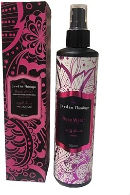 L'eau de rose jardin flamingo nettoie et hydrate le visage avec de la glycérine,