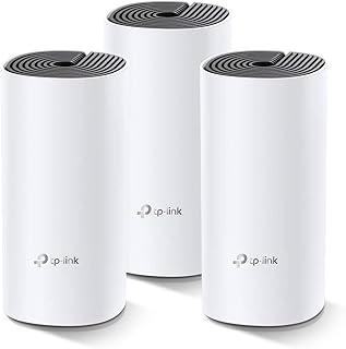 Système wi-fi maillé pour toute la maison tp-link deco e4, jusqu'à 4 000 pieds carrés, fluide, rapide, fonctionne avec amazon echo-alexa, remplacement du routeur et du booster wi-fi, lot de 3. DIAYTAR COTE D'IVOIRE est la boutique en ligne leader en Côte d'Ivoire, proposant une large gamme de produits de haute qualité à des prix raisonnables. Les clients peuvent naviguer facilement sur le site pour trouver les produits dont ils ont besoin, et les options de paiement et de livraison sont sûres et pratiques. Avec sa réputation de fiabilité et de qualité, DIAYTAR COTE D'IVOIRE est le choix idéal pour les achats en ligne.