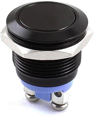 Yakamoz 19mm 3/4" interrupteur à bouton-poussoir momentané en métal 3a/250v ac spst 1no