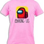 Ay cabrontm among us logo rose | jeu en ligne | t-shirt