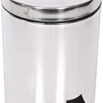 Poubelle à pédale en acier inoxydable moonlight, capacité 20 litres, couleur argent
