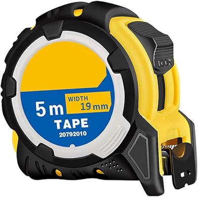 Ruban à mesurer oriti 5m-16ft rétractable et verrouillable avec clip de ceinture échelle