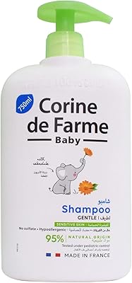 Shampooing pour bébé sans sulfate courine du farme, 750 ml, unités assorties