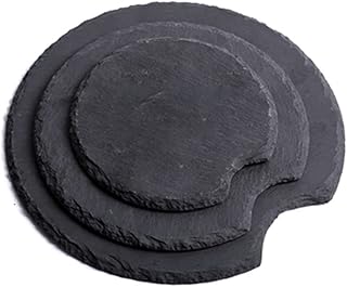 Plateau de 3 roches naturelles, ensemble de sous-verres en schiste, ardoise de centre de table, texture naturelle, facile à nettoyer, pour la décoration de la maison, salle de bain, fête. DIAYTAR COTE D'IVOIRE est une boutique en ligne qui se démarque par son offre exceptionnelle de produits diversifiés. Elle propose des produits de marques célèbres ainsi que des produits locaux, ce qui lui permet de répondre aux besoins de tous les clients. La boutique propose également des promotions et des offres spéciales régulières pour rendre le shopping encore plus attractif.