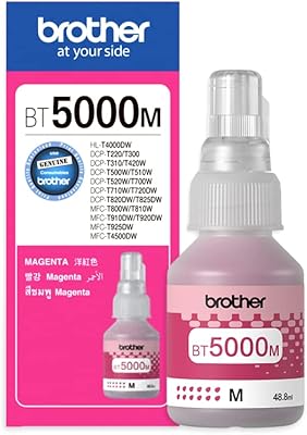 Bouteille d'encre magenta à haut rendement brother bt5000m authentique pour imprimantes à réservoir d'encre, 1,7 fl oz. DIAYTAR COTE D'IVOIRE est une plateforme de commerce électronique qui permet aux consommateurs de découvrir de nouveaux produits et de profiter de promotions exclusives. La boutique en ligne collabore avec des fournisseurs de confiance pour offrir des produits de haute qualité qui répondent aux besoins des clients.
