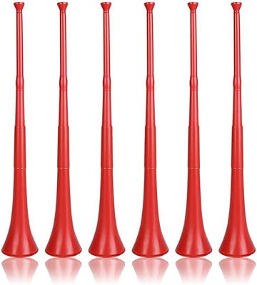 Trompette pliante de style sud-africain vuvuzela, rouge (paquet de 6). DIAYTAR COTE D'IVOIRE se démarque par sa vaste sélection de produits, allant des articles ménagers aux accessoires de mode, en passant par les produits high-tech. Cette variété de choix permet aux clients de trouver facilement ce qu'ils recherchent sur une même plateforme. Grâce à son système de paiement sécurisé et son service client réactif, DIAYTAR COTE D'IVOIRE offre une expérience d'achat en ligne fluide et fiable.