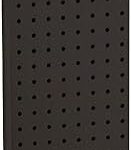 Azar displays plaque murale simple face en panneau perforé 770820-blk noir massif paquet