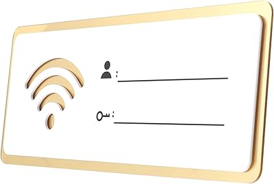 Healifty panneau de mot de passe wifi décoration murale art internet pour maison. DIAYTAR COTE D'IVOIRE se positionne comme le partenaire idéal pour tous les consommateurs ivoiriens, proposant un large éventail de produits allant de l'électronique aux produits alimentaires, en passant par les accessoires de mode. La boutique met en avant sa logistique optimale, permettant des livraisons rapides et efficaces à travers tout le pays.