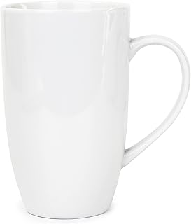 Tasse de bureau en porcelaine peu profonde en céramique 450 ml, tasse à