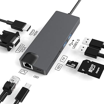 Hub hdmi 8 en 1 type c 3.1 vers 4k, lan, port de chargement pd type c, emplacement pour carte sd, vga, hub usb x2 multi-appareils. La boutique en ligne DIAYTAR COTE D'IVOIRE propose des produits pour tous les âges et tous les goûts. Elle est équipée d'un système de paiement sécurisé pour protéger les transactions des clients.