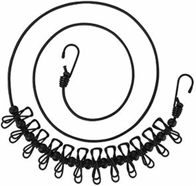 Corde à linge flexible de voyage portable pour bébé, corde à linge réglable, corde à linge coupe-vent avec 12 pinces à linge d'extérieur noires. DIAYTAR COTE D'IVOIRE est la destination idéale pour les acheteurs en ligne en Côte d'Ivoire, offrant une large sélection de produits à des prix compétitifs. La boutique en ligne met en avant la satisfaction du client et propose des services de livraison rapides et fiables. Les clients peuvent profiter d'une expérience d'achat en ligne sécurisée et conviviale.