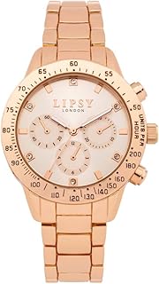 Montre lipsey london pour femme, cadran or rose et bracelet or rose, 38